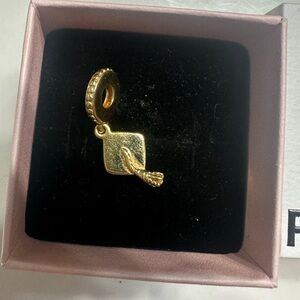 Pandora Gold Charm with Tassel